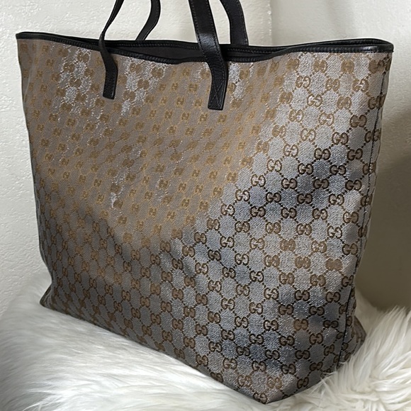 💯Authentic Gucci Large Tote Canvas🍀 - Picture 5 of 17